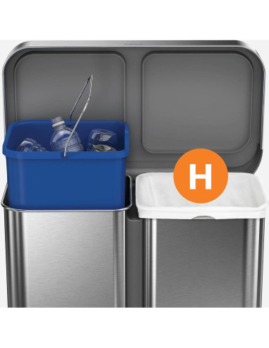 Bolsas de Basura Ajustadas simplehuman Código H 35L 60 Contador