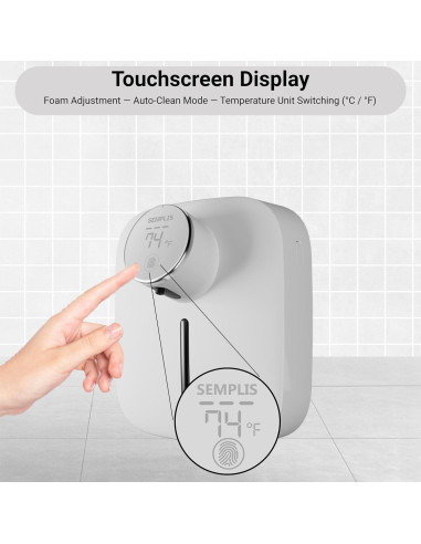 Dispensador Automático de Jabón Espumoso SEMPLIS 320 ml
