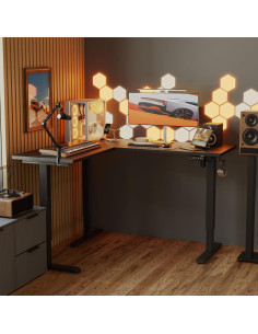 Escritorio de pie en L Agilestic 150x120 cm ajustable eléctrico 2