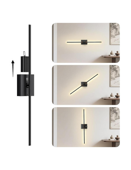 Aplique de Pared Inalámbrico HX HECLX 76.2cm Recargable