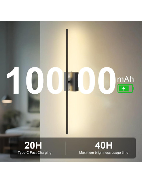 Aplique de Pared Inalámbrico HX HECLX 76.2cm Recargable