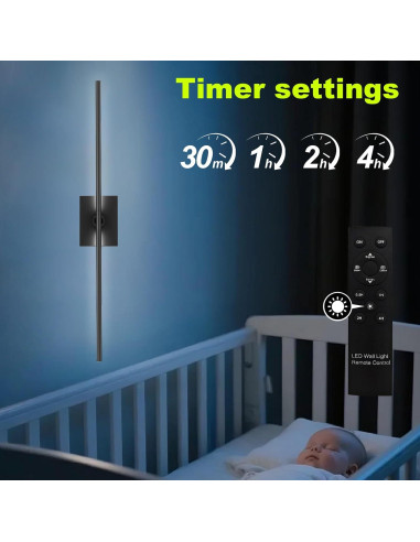 Aplique de Pared Inalámbrico HX HECLX 76.2cm Recargable