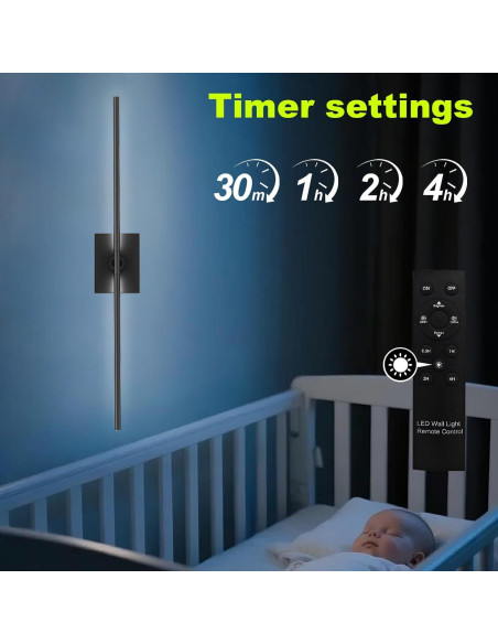 Aplique de Pared Inalámbrico HX HECLX 76.2cm Recargable