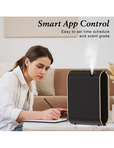 Difusor de Aromas SWUVUXO Negro 350ml Control App