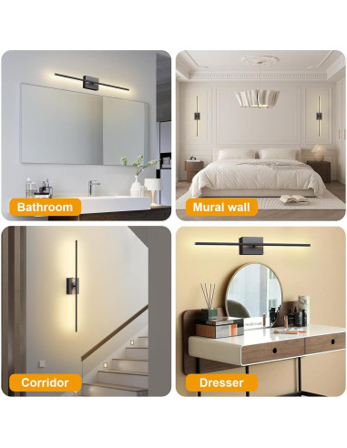 Aplique de Pared Inalámbrico HX HECLX 76.2cm Recargable