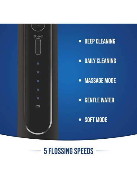 Cepillo de dientes eléctrico 2 en 1 Synergy Brands - Hilo dental y 40k vibraciones