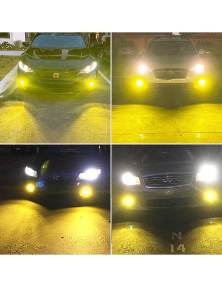 Bombillas de Luz de Niebla H1 AUXLIGHT Amarillo 3000 Lúmenes