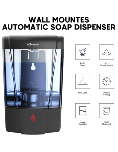 Dispensador de Jabón Automático PLUSSEN 600ml Sin Contacto 2