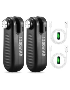 Paquete de 2 Selladores de Bolsas Mini VZZNN Recargables USB-C