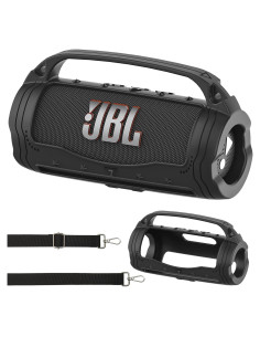 Funda de Silicona JCHPINE para Altavoz JBL Flip 7 - Negro
