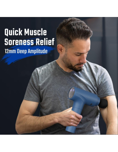 Pistola de Masaje Cotsoco M784, 20 Velocidades, 9 Cabezas