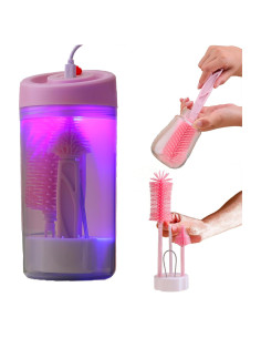 Set de Cepillos para Biberones 6 en 1 Camelcell Rosa Claro