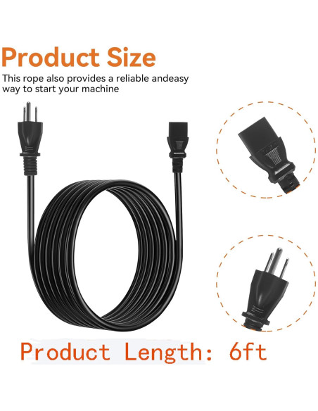 Cable de Alimentación 1.83m Traeger KIT0257 para Parrillas