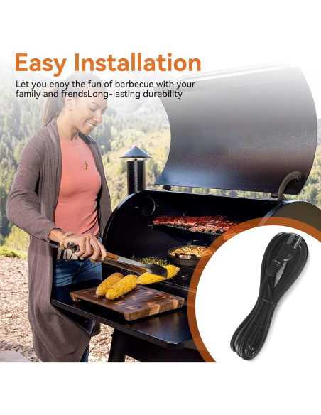 Cable de Alimentación 1.83m Traeger KIT0257 para Parrillas