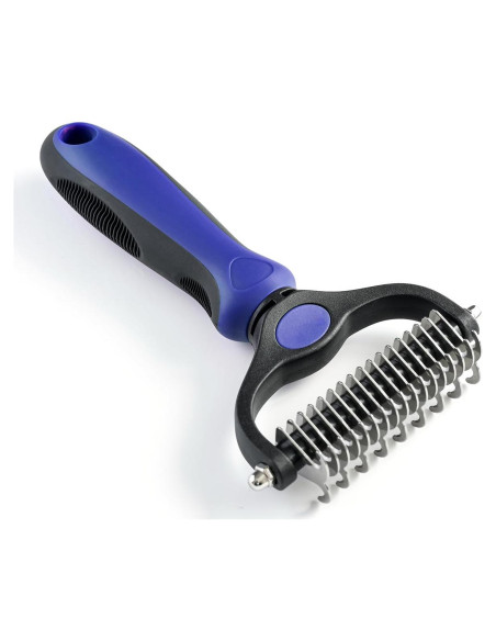 Rastrillo de Aseo WePet para Perros y Gatos Grande Azul