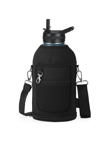 Bolsa Portabotellas de Agua WixByti 64 oz con Correa Ajustable