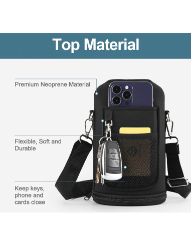 Bolsa Portabotellas de Agua WixByti 64 oz con Correa Ajustable