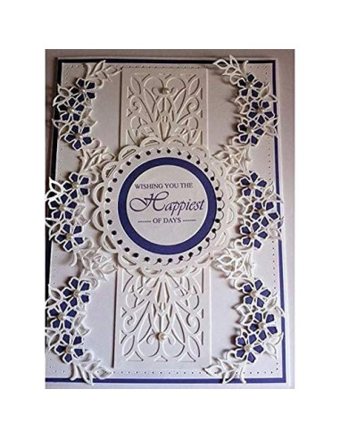 Juego de Troqueles de Metal VVS 4 Patrones Bordes Redondos