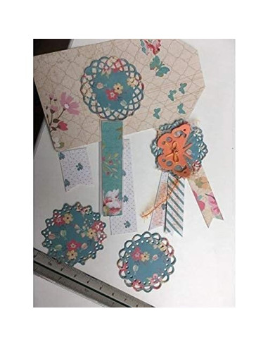 Juego de Troqueles de Metal VVS 4 Patrones Bordes Redondos