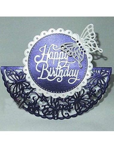 Juego de Troqueles de Metal VVS 4 Patrones Bordes Redondos