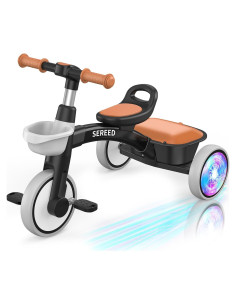 Triciclo SEREED Colorido para Niños 2 a 5 Años Ajustable