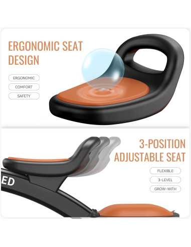 Triciclo SEREED Colorido para Niños 2 a 5 Años Ajustable