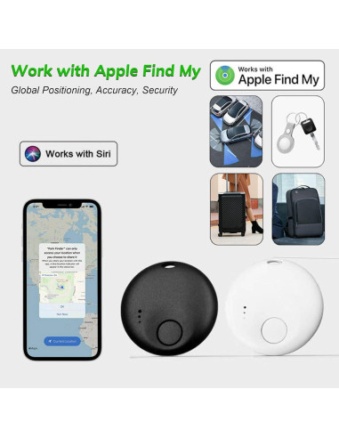 Etiquetas Bluetooth Inteligentes Genérico - Paquete de 2 - Localizador de Claves y Equipaje