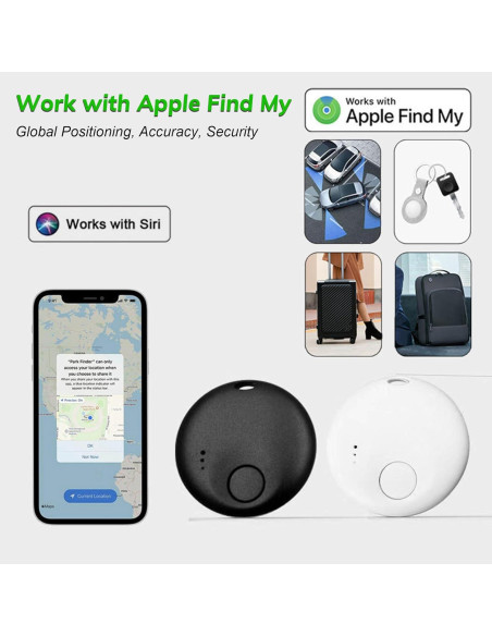 Etiquetas Bluetooth Inteligentes Genérico - Paquete de 2 - Localizador de Claves y Equipaje