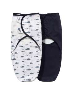 Manta de Envolver para Bebé Little Tots 2 Piezas Algodón