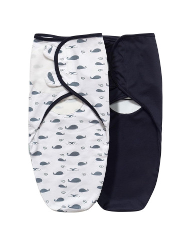 Manta de Envolver para Bebé Little Tots 2 Piezas Algodón