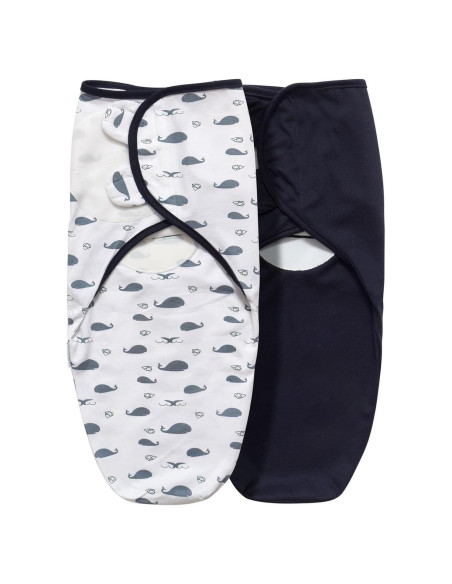 Manta de Envolver para Bebé Little Tots 2 Piezas Algodón