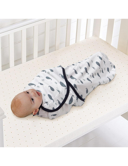 Manta de Envolver para Bebé Little Tots 2 Piezas Algodón