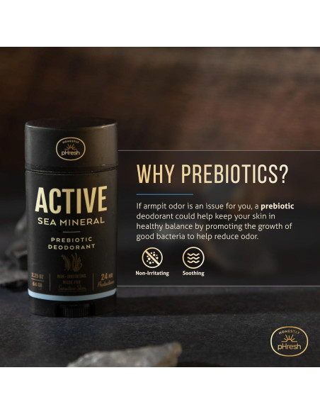 Desodorante Natural Honestly pHresh para Hombres 70.87 g - Libre de Aluminio y Bicarbonato