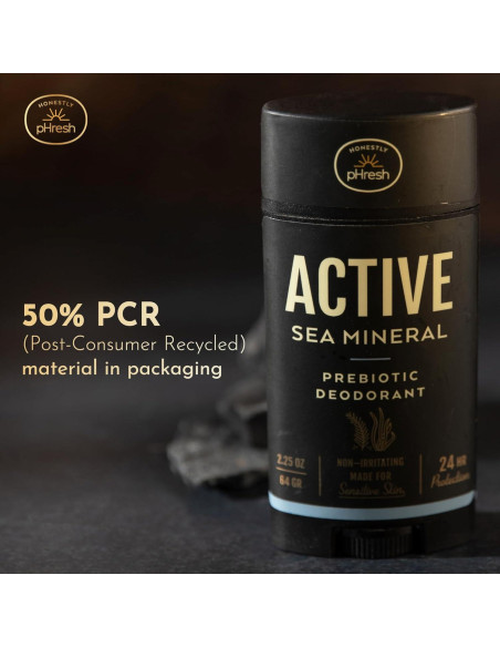 Desodorante Natural Honestly pHresh para Hombres 70.87 g - Libre de Aluminio y Bicarbonato