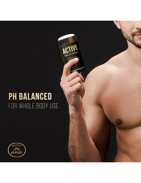 Desodorante Natural Honestly pHresh para Hombres 70.87 g - Libre de Aluminio y Bicarbonato