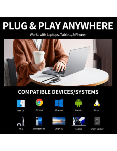 PHIXERO P20 SSD Externo 512GB USB 3.2 Gen 2, Negro