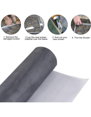 Kit de Reparación de Pantallas de Fibra de Vidrio Pazaka 48x100cm