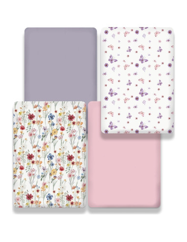 Sábanas Ajustadas para Cuna Mini Bimocosy 4PK Microfibra