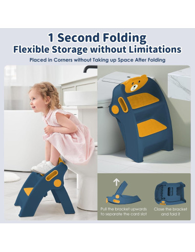 Escalera Plegable para Niños Joyingbaby 2 Pasos Antideslizante