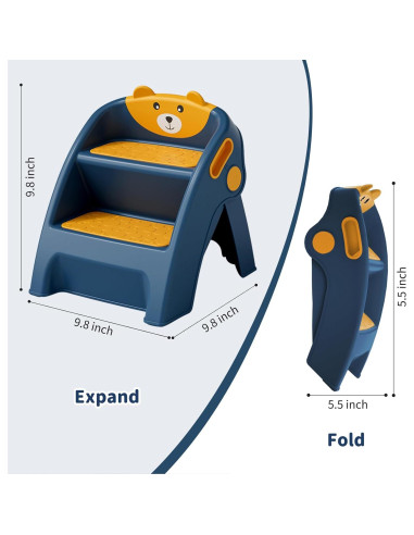 Escalera Plegable para Niños Joyingbaby 2 Pasos Antideslizante