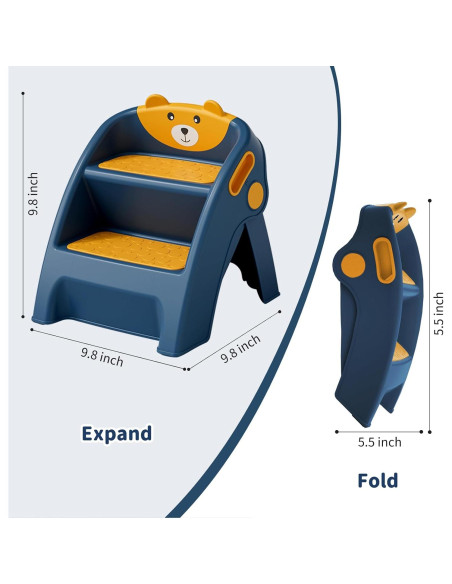 Escalera Plegable para Niños Joyingbaby 2 Pasos Antideslizante