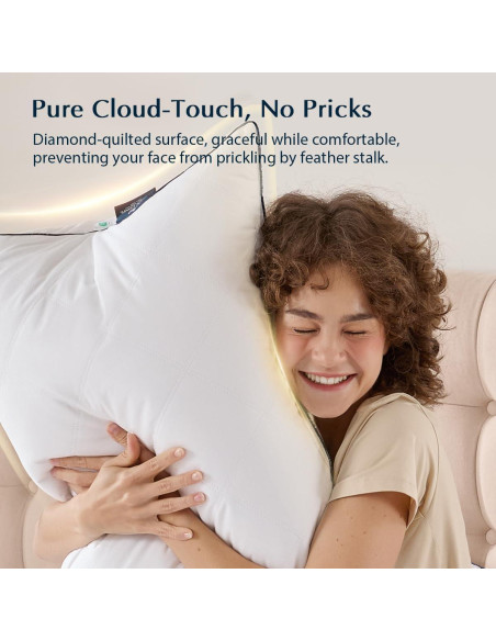 Almohada de Cama Pacific Coast Estándar Plumas de Ganso 1 Paquete