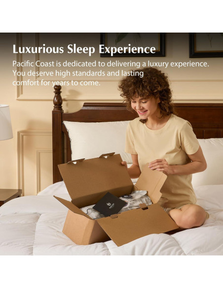 Almohada de Cama Pacific Coast Estándar Plumas de Ganso 1 Paquete