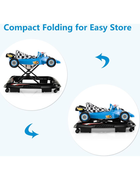 Caminador Plegable INFANS 3 en 1 para Bebés Azul