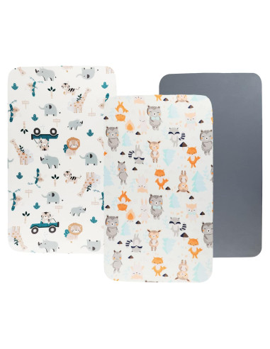 Juego de Sábanas para Cuna Tontukatu 3 Piezas Microfibra