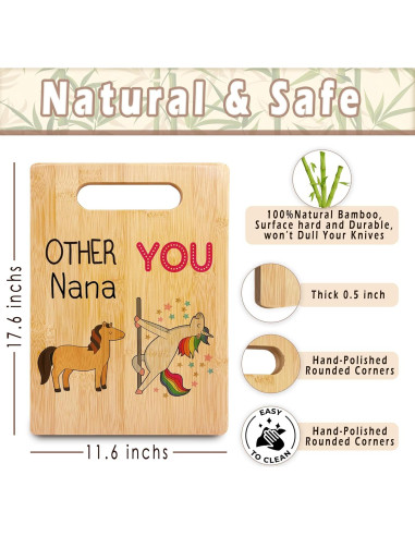 Tabla de Cortar de Bambú SPBL&L 29.5x19.3 cm Decorativa