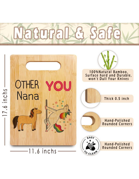 Tabla de Cortar de Bambú SPBL&L 29.5x19.3 cm Decorativa