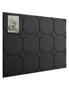 Tableros de Corcho Woovio 12 Piezas 121.92x91.44cm Negro