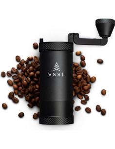 Molinillo de Café Manual VSSL Java 20g Acero Inoxidable Negro 2