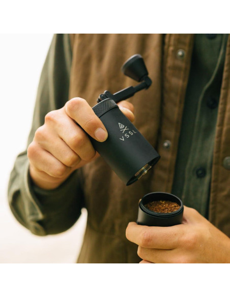 Molinillo de Café Manual VSSL Java 20g Acero Inoxidable Negro